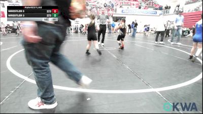 66 lbs Consi Of 4 - Astron Deatherage, Tecumseh Youth Wrestling vs Coralynn Hensley, Little Axe Takedown Club