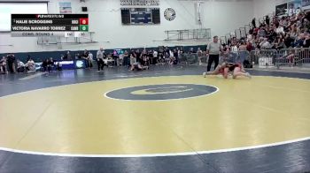 120 lbs Cons. Round 4 - Victoria Navarro Torrez, Canby vs Halie Scroggins, Oregon City