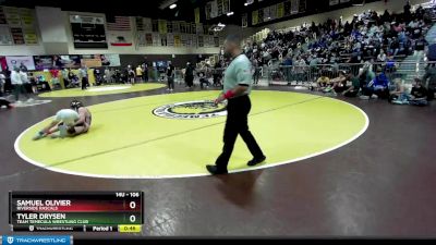 106 lbs Cons. Round 1 - Samuel Olivier, Riverside Rascals vs Tyler Drysen, Team Temecula Wrestling Club