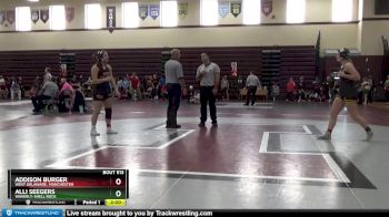 145-149 lbs 1st Place Match - Alli Seegers, Waverly-Shell Rock vs Addison Burger, West Delaware, Manchester