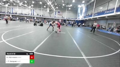 157 lbs Round Of 32 - Kenny Herrmann, Harvard vs Tyler Vazquez, NJRTC - UnAttached