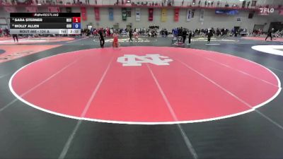 124 A 1st Place Match - Molly Allen, Oklahoma State Club vs Sara Sterner, North Central (IL)
