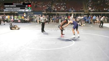 D 3 190 lbs Cons. Round 3 - Braydon Fontenot, Opelousas Catholic vs Jamari Horton, John Curtis Christian