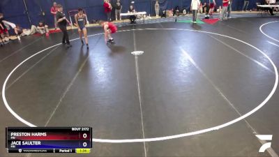 132 lbs Cons. Round 3 - Preston Harms, MN vs Jace Saulter, MN