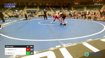 90 lbs Semifinal - Cash Howard, Coweta 12u vs Nolan Martin, The Leftovers