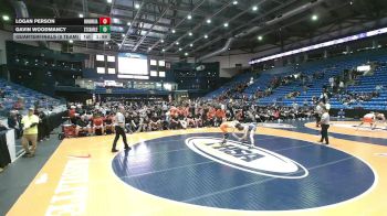 144 lbs Quarterfinals (8 Team) - Gavin Woodmancy, St. Charles (East) vs Logan Person, Rockton (Hononegah)