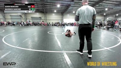89 lbs Round Of 32 - Jaxon Mancuso, Predator Wrestling vs Maverick Sanchez, Rough House