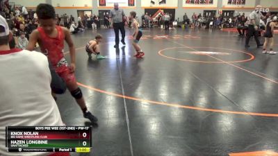 PW-17 lbs Round 2 - Knox Nolan, Big Game Wrestling Club vs Hazen Longbine, Unattached