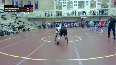 184 lbs 1st Place Match - Isaiah Twait, Corban University vs Carlos Toledono, Unattached