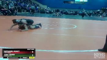3 - 120 lbs Cons. Round 3 - Cody Wimer, Broadway HS vs Nathaniel Muncy, Cave Spring