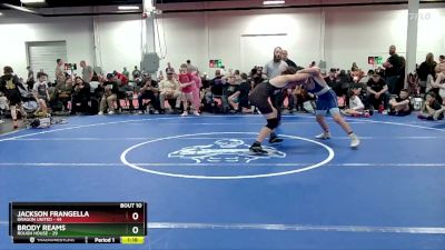 130 lbs Round 3 (8 Team) - Jackson Frangella, Dragon United vs Brody Reams, Rough House