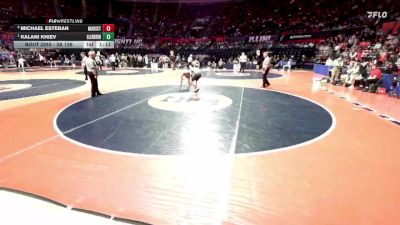 3A 126 lbs Semifinal - Kalani Khiev, Carol Stream (Glenbard North) vs Michael Esteban, Chicago (Marist)