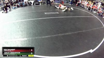 70 lbs Round 1 (6 Team) - Abram Griekspoor, Kansas Copperhead vs Rex Baumert, Nebraska Red