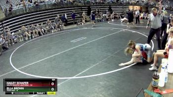 101 lbs Round 1 (6 Team) - Hailey Schafer, South Dakota Lightning vs Ella Brown, Team USA