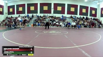 144 lbs Consolation Bracket - Benjamin Wagner, Bay vs Owen Stull, Chagrin Falls