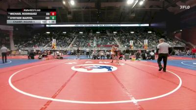 4A-165 lbs Champ. Round 1 - Michael Rodriguez, Central vs Stryker Marvel, Kelly Walsh