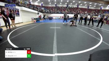 70 lbs 3rd Place - Axel White, Murray County Takedown Club vs Kade Church, Skiatook Youth Wrestling