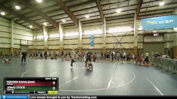 120 lbs Cons. Round 3 - Mayden Kahalehau, Hawaii vs Jonas Stock, Oregon