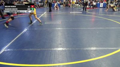 116 lbs Round Of 16 - Nolan Huska, All American W.C. vs Samson Grove, SHWA