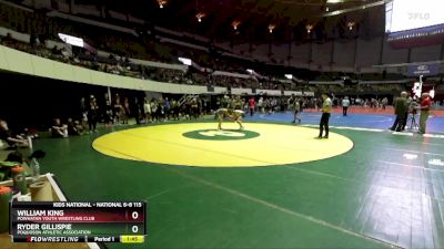 National 6-8 115 Semifinal - Ryder Gillispie, Poquoson Athletic Association vs William King, Powhatan Youth Wrestling Club