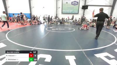 80 lbs Rr Rnd 1 - Nick Hobson, Team Tugman K-8 vs Elijah McKalsen, D9