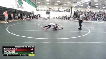 80 lbs Quarterfinal - Macklin Doyle, Immortal Athletics vs Wyler Allen, Lions Wrestling Academy