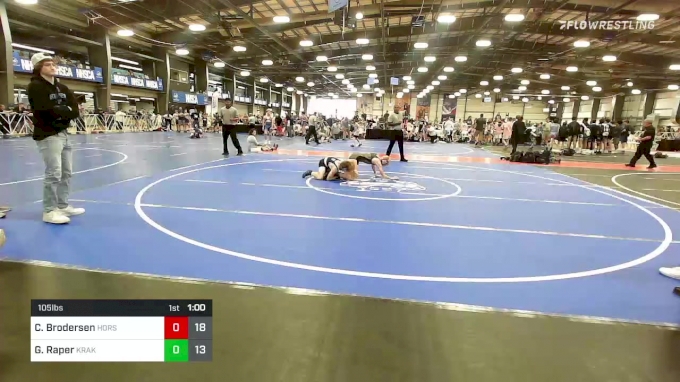 105 lbs Rr Rnd 3 - Chase Brodersen, Iron Horse Wrestling Club vs ...