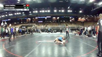 126 lbs 5th Place Match - Lukah Zherka, Aubrey Rogers vs Jalal Naghib, St. John Neumann