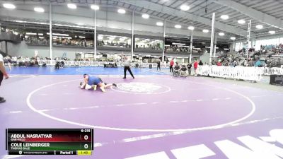 6-215 lbs Quarterfinal - Cole Leinberger, Thomas Dale vs Abdul Nasratyar, Gar-Field