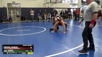 197 lbs Champ. Round 1 - Jett Swain, Embry-Riddle (Ariz.) vs Michael Moreno, Arizona Christian University