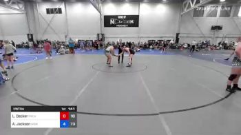 155 lbs Quarterfinal - Sydney Sullens, Charlies Angels Black vs Trinity Gottler, WOW North
