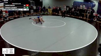 135 lbs. Cons. Round 6 - Loyalty Lockett, Stillwater vs Sarah Walsh, Middleburg