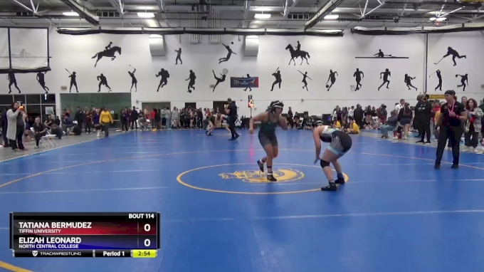 136 lbs Champ. Round 2 - Elizah Leonard, North Central College vs Tatiana Bermudez, Tiffin University
