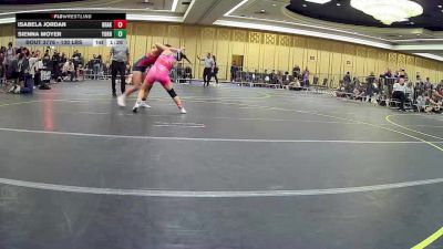 130 lbs Round Of 64 - Isabela Jordan, Braking Point vs Sienna Moyer, Yorba Linda HS