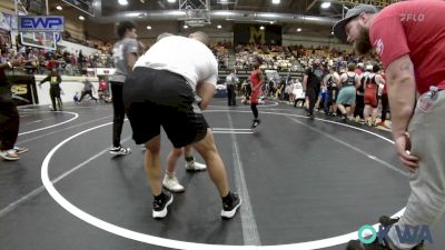 64 lbs Semifinal - Lamario Ramsey, Del City Little League vs Jackson Long, Mustang Bronco Wrestling Club