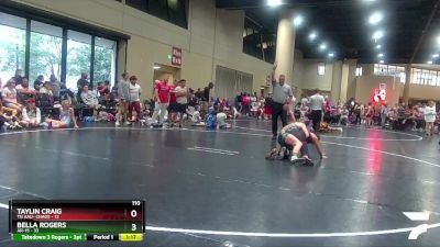 110 lbs Semis (4 Team) - Taylin Craig, TN AAU- Chaos vs Bella Rogers, AR-15