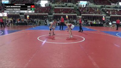 116 lbs 3rd Place Match - Carson Peebles, Cougar Club Wrestling vs Jack Morehouse, Glasgow Wrestling Club