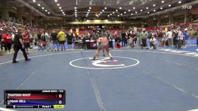 175 lbs Cons. Round 4 - Thayden Root, IL vs Logan Sell, KS