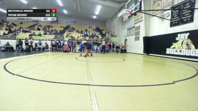 235 lbs Consi Of 4 - Meychelle Heisse, Stillwell HS Girls vs Tatum Brown, Glenpool Girls HS