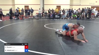 70 kg Round 3 - Chris Musser, Orange County Grappling vs Bradford Hebebrand, Master Statesmen WC