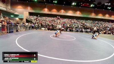 170 lbs Quarterfinal - Emily Carvalho, Redwood -Visalia vs Jade McGowan, Grants Pass