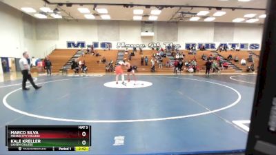 197 lbs 7th Place Match - Marco Silva, Fresno City College vs Kale Kreller, Lassen College