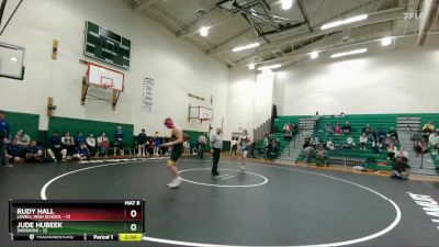 190 lbs Rudy Hall, Lovell High School vs Jude Hubeek, Shoshoni