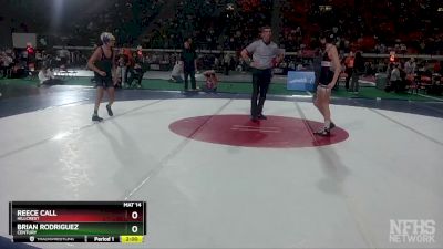 4A 98 lbs Champ. Round 1 - Brian Rodriguez, Century vs Reece Call, Hillcrest