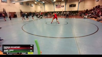 190 lbs Placement - Gabe Lopez, Douglas vs Patrick McCartney, Sidney