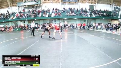 174 lbs Quarterfinal - Damarion Ross, Northern Illinois vs David Mitrovich, Wisconsin