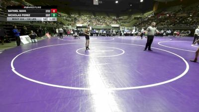 108 lbs Consi Of 16 #1 - Nathiel Nava, Stockdale vs Nicholas Perez, South