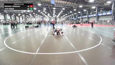 145 lbs Consi Of 64 #1 - Mitchell Tetreault, OH vs Jack Steele, MA