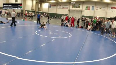 85 lbs Cons. Round 3 - Archie Johnsen, Elkhorn Valley Wrestling Club, vs Riggs Claflin, SEM Mustangs