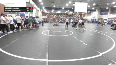 157 lbs Champ. Round 1 - Joaquin Almendariz, Arroyo (El Monte) vs Brandon Silliman, Mayfair